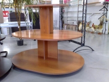 Oval three tier display
