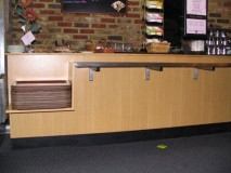 Restaurant service counter