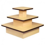 Three tiered square display