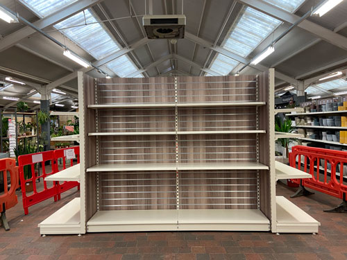 Light Walnut Shelving Gondola